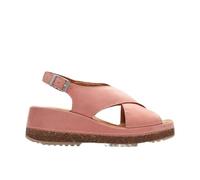 Clarks - Womens Kassanda Step Sandals, Color Peach Nubuck, Size: 7 UK