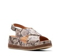 Clarks womens Kassanda Step, Snake Print Leather, 8 Wide