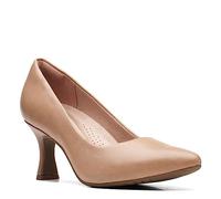 Clarks Women's Kataleyna Gem Pump, Warm Beige Leather, 6.5 UK
