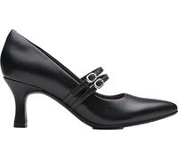 Clarks - Womens Kataleyna Joy Shoes, Color Black Leather, Size: 9.5 UK