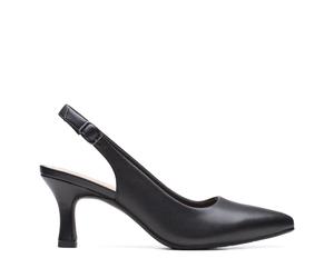 Clarks Womens Kataleyna Step Black Leather Shoes - Size UK 7.5