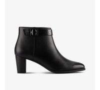 Clarks Womens Kaylin 60 Boot Black Leather Heels,Ankle Boots Leather
