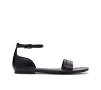 Clarks Women's Kediri Part Black Flat Sandals | Size: 3/Standard Fit