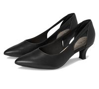 Clarks Women's Kepley Cora Pump, Black Leather, 10 Wide