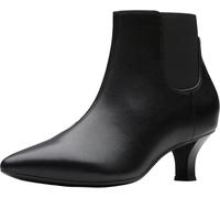 Clarks Women's Kepley Erin Fashion Boot, Black Leather 1, 7 Wide