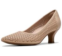 Clarks - Womens Kepley Sky Shoes, Color Beige Leat, Size: 7 UK