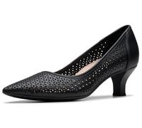 Clarks - Womens Kepley Sky Shoes, Color Black Leather, Size: 6 UK