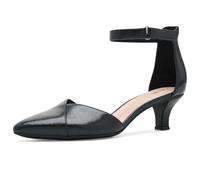 Clarks Women's Kepley Strap, Black Leather, 8 Wide