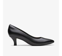 Clarks Womens Kepley Vine Black Leather Heels,Court Shoes Leather Smart