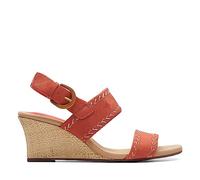Clarks Women's Kyarra Rose Wedge Sandal, Blush Nubuck, 6 UK