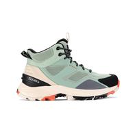 Clarks Women's Laila Hi Waterproof Aqua Combination Ankle Boots, Lace Up, Walking in Green | Size: 8/Standard Fit