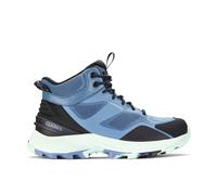 Clarks Women's Laila Hi Waterproof Navy Combination Ankle Boots, Lace Up, Walking in Blue | Size: 7-Standard Fit Clarks Blue 7-Standard Fit