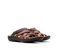 Clarks Women's Laurieann Bali Slide Sandal, Brown Combi, 4.5 UK