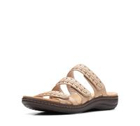Clarks Women's Laurieann Cove Flat Sandal, Sand Leather, 4.5 UK
