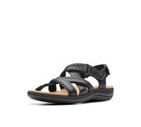 Clarks Women's Laurieann Rena Flat Sandal, Black Combi, 5 UK