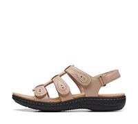 Clarks Women's Laurieann Vine Flat Sandal, Sand Leather, 7.5 UK