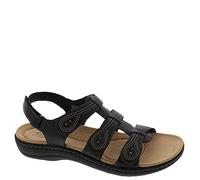 Clarks - Womens Laurieann Vine Shoes, Color Black Leather, Size: 5.5 UK