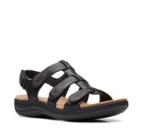 Clarks - Womens Laurieann Vine Shoes, Color Black Leather, Size: 7.5 UK
