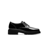 Clarks Womens Lauryl Lace Black Patent Lace Up