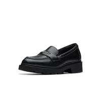 Clarks Womens Lauryl Step, Black Leather, 6.5