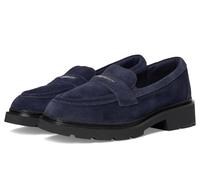 Clarks Women's Lauryl Step Loafer, Navy Suede, 4.5 UK