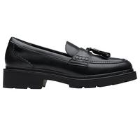 Clarks Women's Lauryl Tassel, Black Leather, 7.5 UK