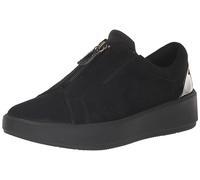 Clarks Women's Layton Rae Sneaker, Black/Black Suede, 9.5 Wide