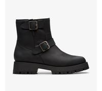 Clarks Women's Ledwick Haley Black Oily Leather Ankle Boots | Size: 4-Standard Fit Clarks Black 4-Standard Fit