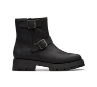 Clarks Women's Ledwick Haley Black Oily Leather Ankle Boots | Size: 4-Standard Fit Clarks Black 4-Standard Fit