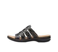 Clarks Women's Leisa Amanda Sandal, Black Leather, 7 UK
