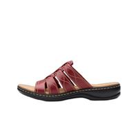Clarks Women's Leisa Amanda Sandal, Red Leather, 7 UK