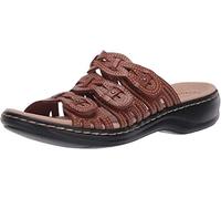 Clarks Women's Leisa Faye Sandal, Tan Leather, 6.5 UK