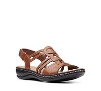 Clarks Women's Leisa Janna Sandal, Tan Leather, 4 UK