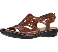 Clarks Women's Leisa Janna Sandal, Tan Leather, 7.5 UK