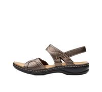 Clarks Women's Leisa Meadow Sandal, Bronze Metallic, 8 UK