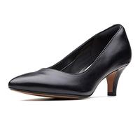 Clarks Women's Linvale Jerica Pumps, Black Black Leather, 8 UK