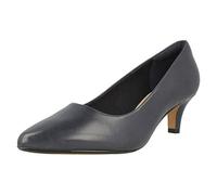 Clarks Women's Linvale Jerica Pumps, Blue Navy Leather, 4.5 UK