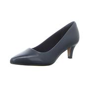 Clarks Women's Linvale Jerica Pumps, Blue Navy Leather, 8 UK