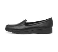 Clarks Women's Loafer Flats Shoes Georgia Black Leather 5 E UK