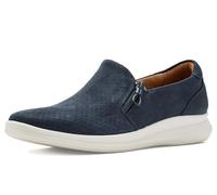 Clarks Womens Lynell Sky, Navy Nubuck, 9 Wide