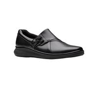 Clarks Womens Lynell Slip, Black Leather, 7 Narrow