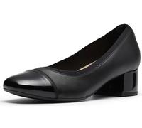 Clarks Women's Marilyn Day Pump, Black Leather, 3.5 UK