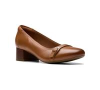 Clarks - Womens Marilyn Nora Shoes, Color Tan Leathe, Size: 3.5 UK