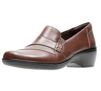 Clarks Women's May Marigold Slip-On Loafer, Dark Brown, 7.5 UK