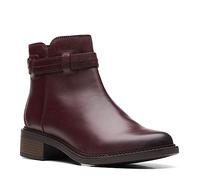 Clarks Women's Maye Ease Ankle Boot, Dark Brown Leather, 6 UK