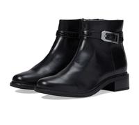 Clarks Women's Maye Grace Fashion Boot, Black Leather, 7