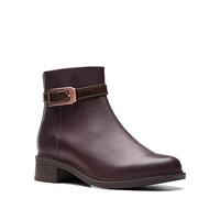 Clarks womens Maye Grace Fashion Boot, Bordeaux Leather, 8.5 Wide