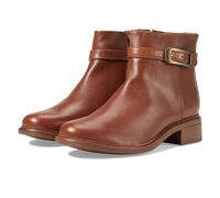 Clarks Women's Maye Grace Fashion Boot, Tan Leather, 6