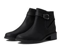 Clarks Women's Maye Strap Ankle Boot, Black Leather, 5.5 UK