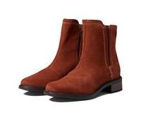 Clarks Women's Maye Zip Fashion Boot, Dark Tan Suede, 3 UK